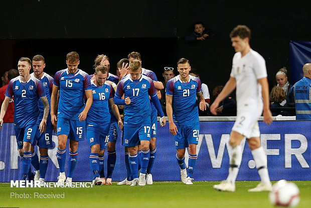 دیدار تیم های ملی فرانسه و ایسلند