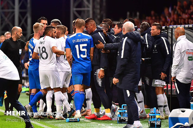 دیدار تیم های ملی فرانسه و ایسلند