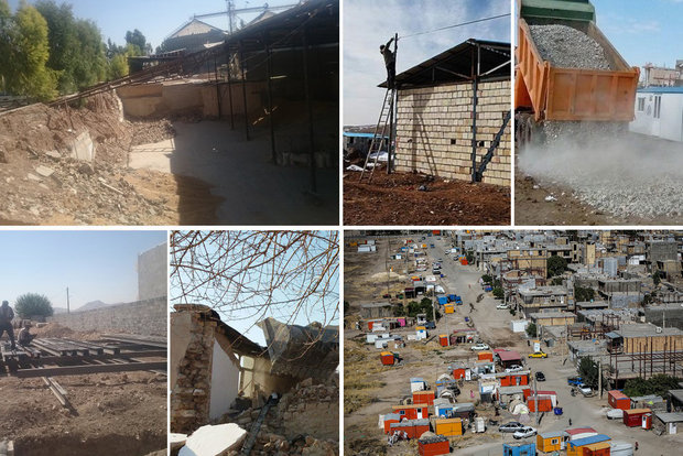 تکاپو برای یک «سقف»/کش‌وقوس‌ بازسازی مناطق زلزله‌زده بعد از یکسال