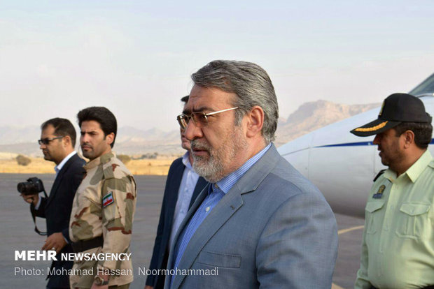 زيارة وزير الداخلية الايراني لحدود مهران المجاورة للعراق