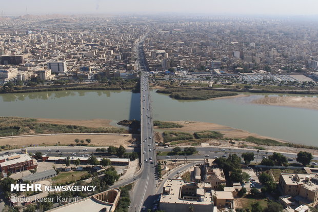 بازدید هوایی از شهر اهواز