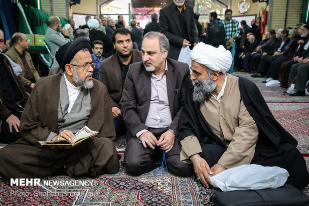 مراسم ختم آیت الله ابوالقاسم شجاعی در حسینیه فاطمیون