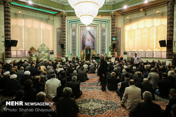 مراسم ختم حجت الاسلام ابوالقاسم شجاعی در حسینیه فاطمیون