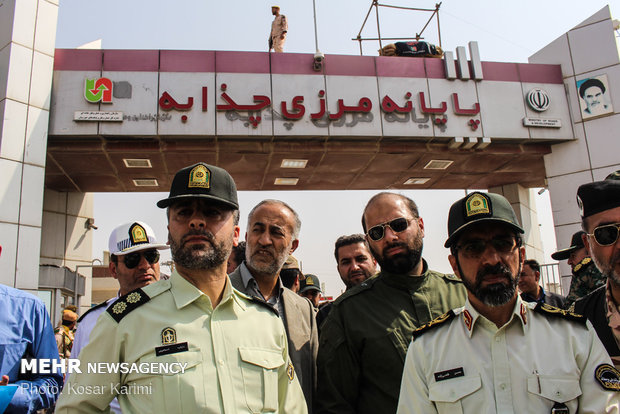 بازدید سردار محسن فتحی زاده از مرز چذابه