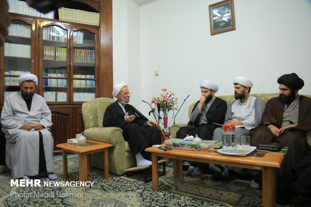 دیدار حجت‌الاسلام محمد قمی رئیس سازمان تبلیغات با علمای قم