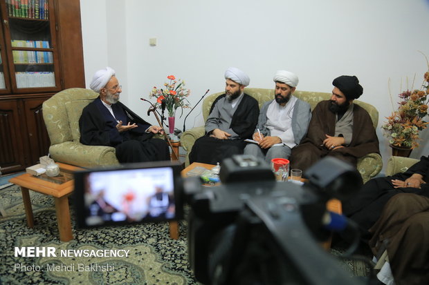 دیدار حجت‌الاسلام محمد قمی رئیس سازمان تبلیغات با علمای قم