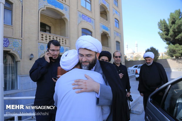 دیدار حجت‌الاسلام محمد قمی رئیس سازمان تبلیغات با علمای قم