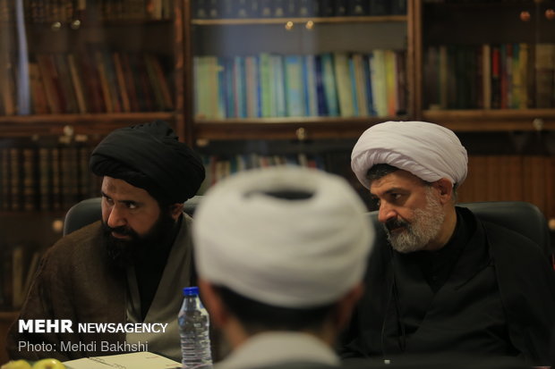 دیدار حجت‌الاسلام محمد قمی رئیس سازمان تبلیغات با علمای قم
