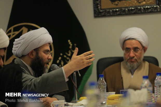 دیدار حجت‌الاسلام محمد قمی رئیس سازمان تبلیغات با علمای قم