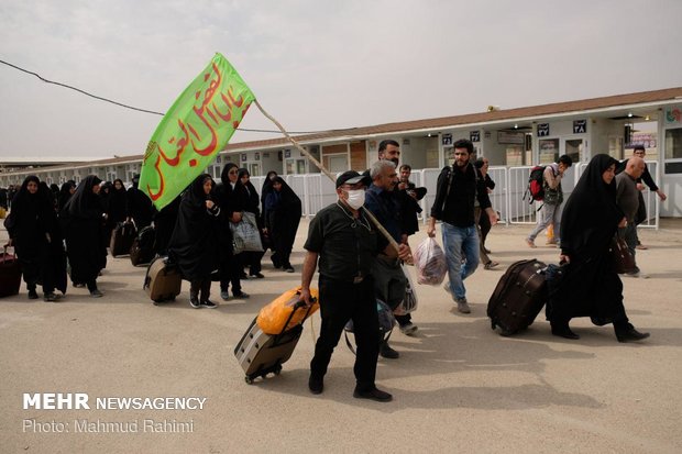 تردد زائران اربعین از پایانه مرزی مهران