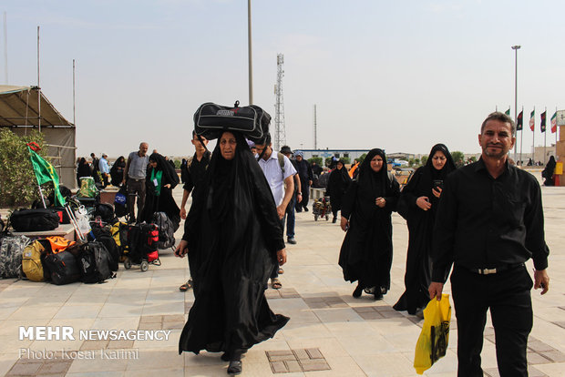 حضور پرشور زائران در مرز چذابه