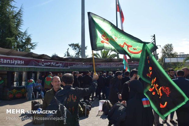 پایانه مرزی آستارا مملو از زائران خارجی اربعین حسینی