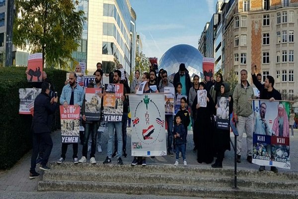 تجمع اعتراض‌آمیز فعالان سیاسی در محکومیت تداوم تجاوزگری علیه یمن