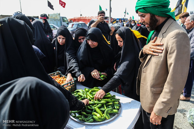 تردد زائران اربعین حسینی از مرز چذابه