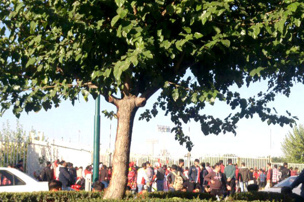 حضور مأموران زن در ورزشگاه آزادی/ چادرها جمع شد