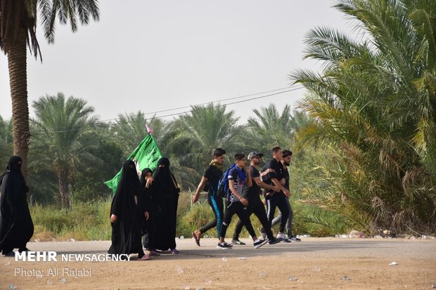 مشارکت حشدالشعبی و شرکت نفت عراق در ساماندهی خودروهای حامل زائران