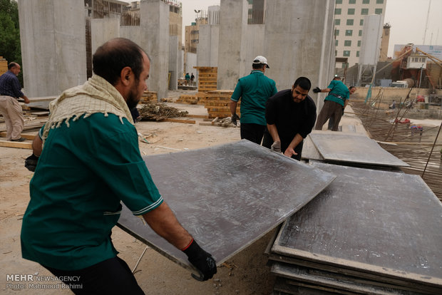آماده سازی موکب فدائیون سیده زینب سلام الله