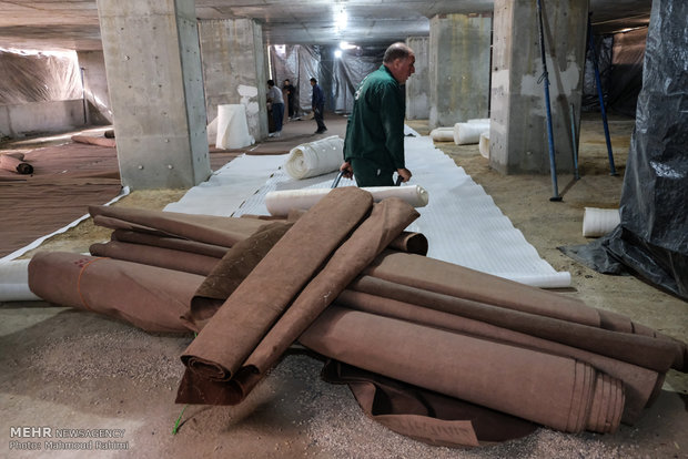 آماده سازی موکب فدائیون سیده زینب سلام الله