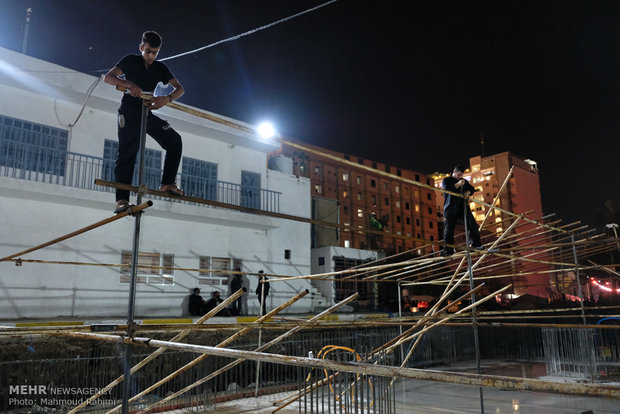 آماده سازی موکب فدائیون سیده زینب سلام الله