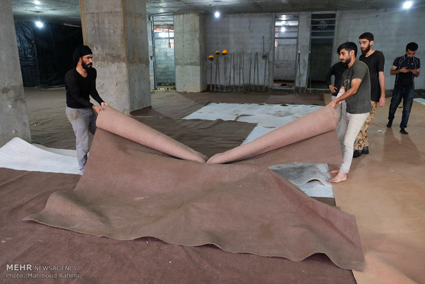 آماده سازی موکب فدائیون سیده زینب سلام الله