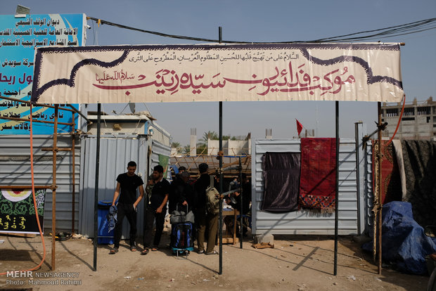 آماده سازی موکب فدائیون سیده زینب سلام الله