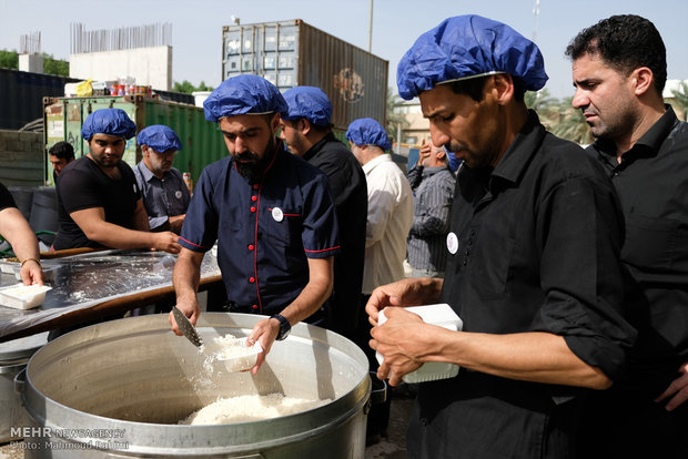 آماده سازی موکب فدائیون سیده زینب سلام الله