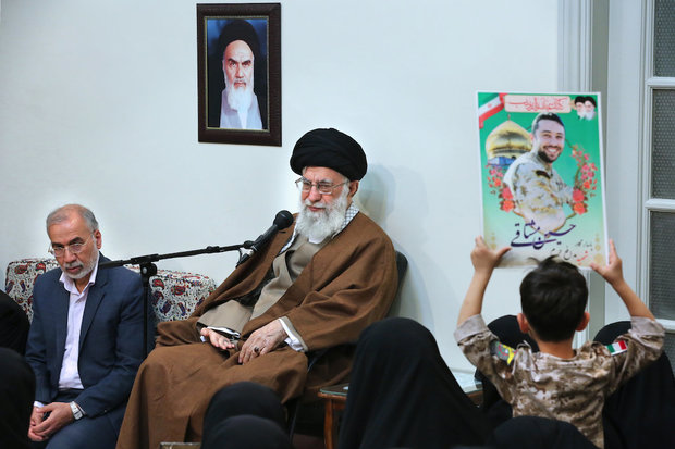 Families of martyred defenders of the Holy Shrine met with Leader