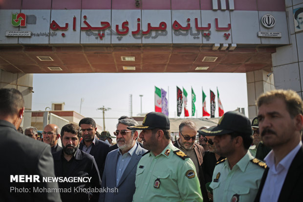 Interior min. visits Iran-Iraq border areas