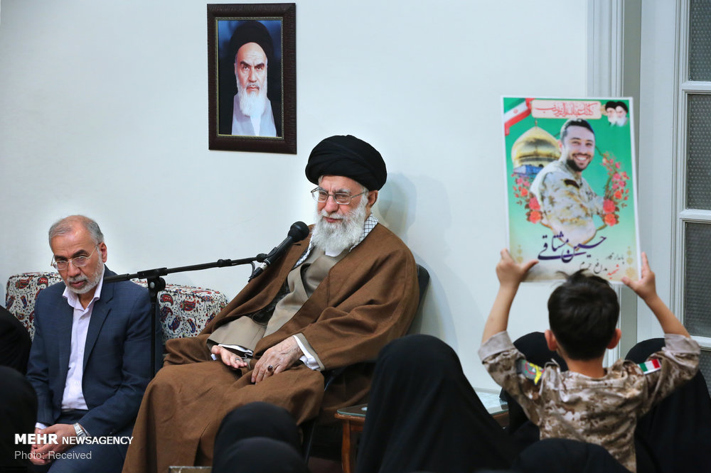 Families of martyred defenders of holy shrines meet with Leader