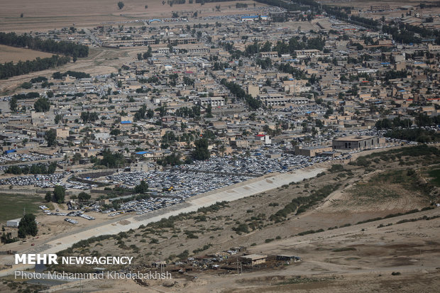 Aerial photos of Mehran and Chazabeh border gates