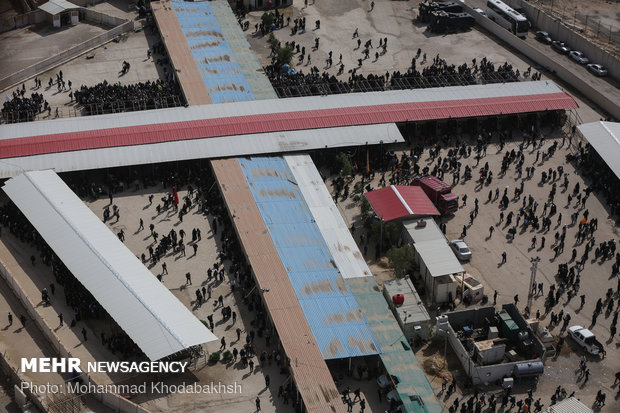 Aerial photos of Mehran and Chazabeh border gates