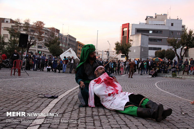 مراسم تعزیه با عنوان حی علی العزا