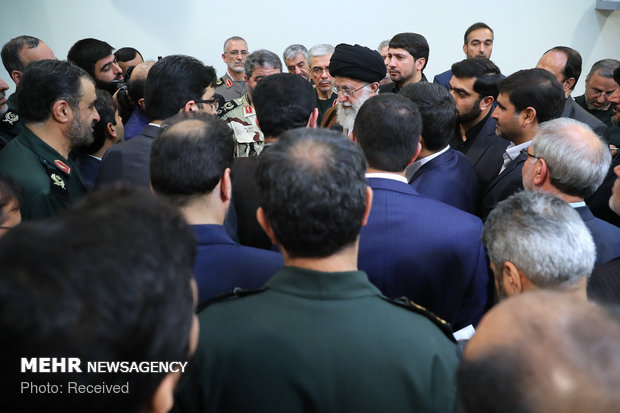 دیدار مسئولان سازمان پدافند غیر عامل با رهبر انقلاب