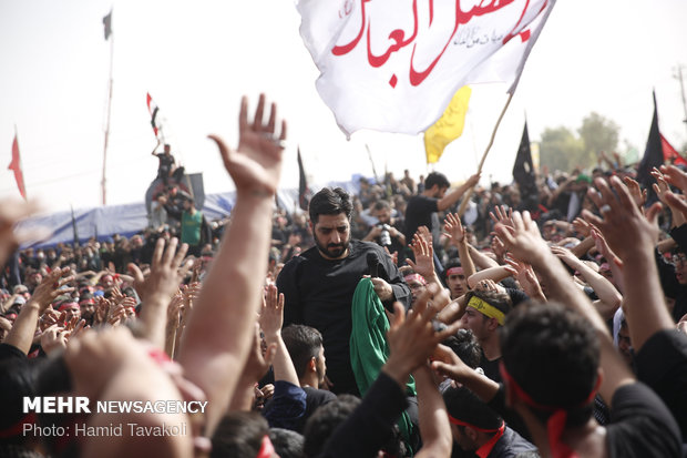 عزاداری هیأت ریحانة الحسین در عمود ۷۸۰