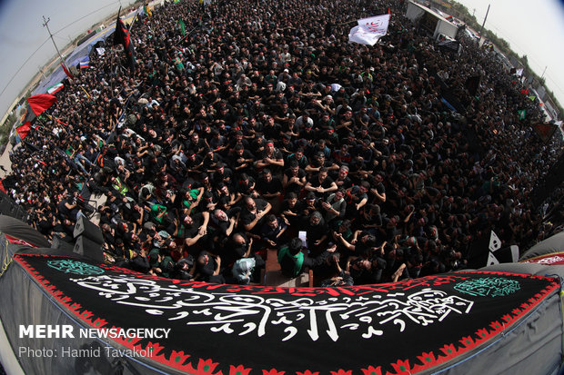 عزاداری هیأت ریحانة الحسین در عمود ۷۸۰