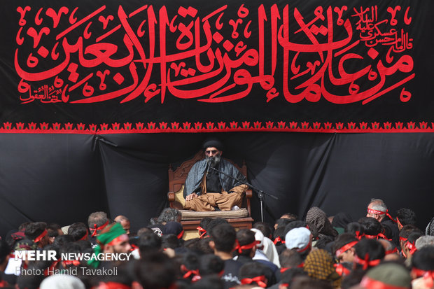 عزاداری هیأت ریحانة الحسین در عمود ۷۸۰