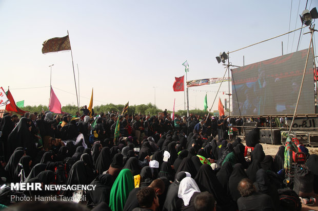 عزاداری هیأت ریحانة الحسین در عمود ۷۸۰