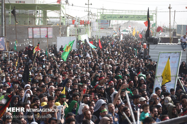 عزاداری هیأت ریحانة الحسین در عمود ۷۸۰