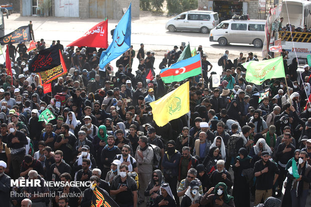 عزاداری هیأت ریحانة الحسین در عمود ۷۸۰