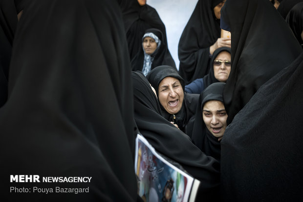 تشییع پیکر شهید امنیت حسن پاینده در رشت