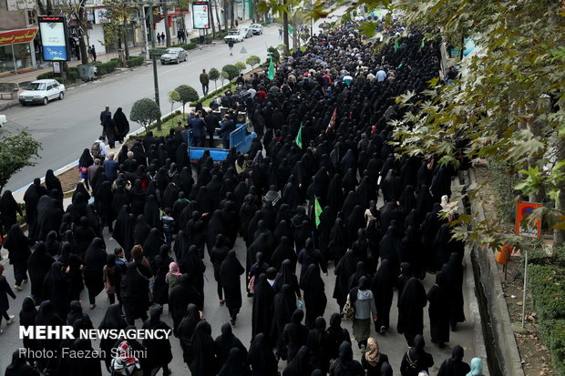 راهپیمایی جا ماندگان اربعین حسینی (ع) در آمل