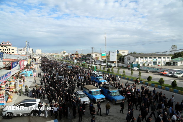 راهپیمایی جا ماندگان اربعین حسینی (ع) در آمل