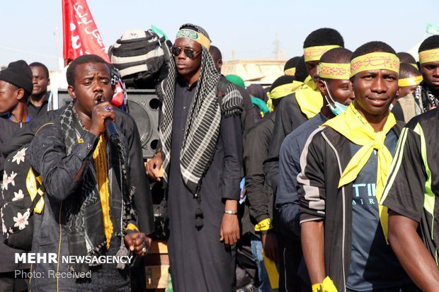 حضور شیعیان نیجریه در مسیر نجف به کربلا