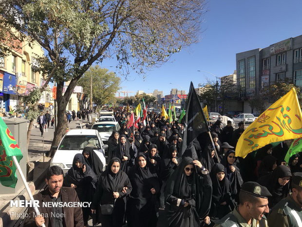 راهپیمایی جا ماندگان اربعین حسینی (ع) در تبریز