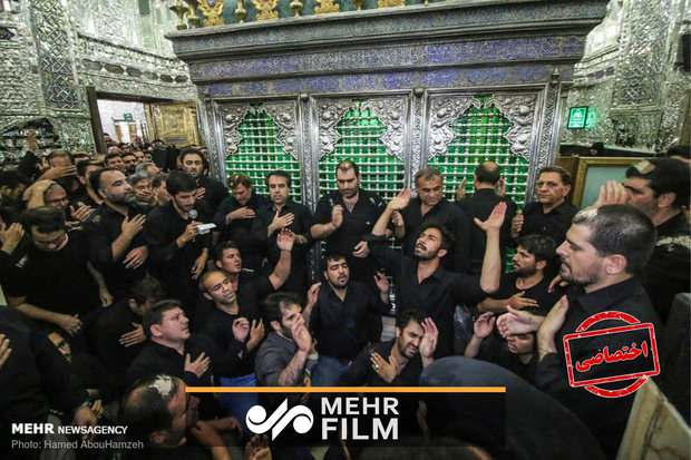فیلمی از عزاداری روز اربعین در حرم حضرت عبدالعظیم حسنی (ع)
