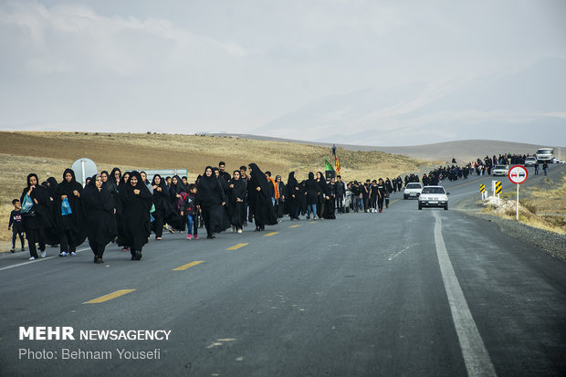 راهپیمایی جاماندگان اربعین حسینی در اراک