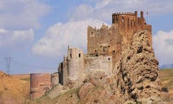 Ruined Alamut castle in Qazvin province