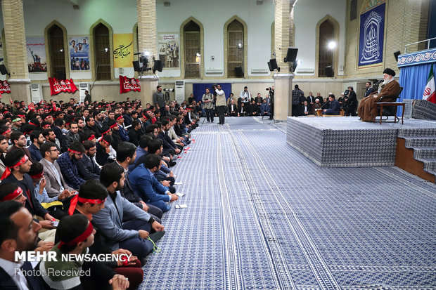 Sat. meeting of Iran's Leader with students

