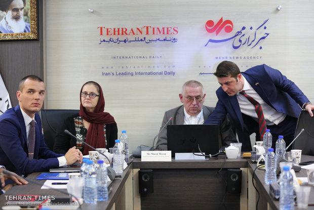Polish Trade delegation’s press conference held at Tehran Times