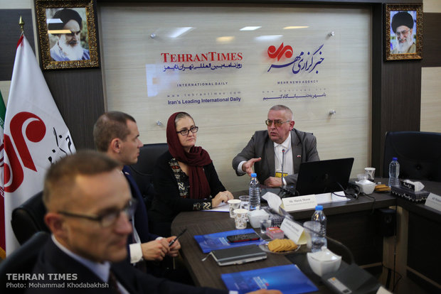 Polish Trade delegation’s press conference held at Tehran Times